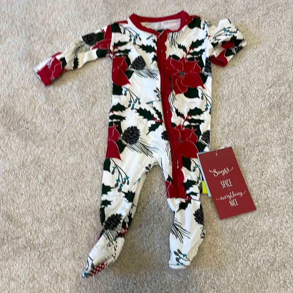 Kicker Pants Ruffle Footie with Zipper